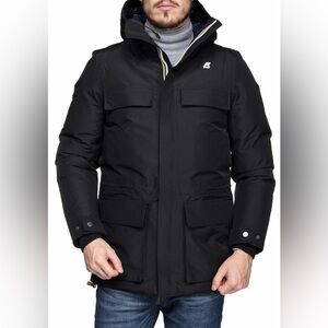 K-Way Men's Jonas thermo Hooded Puffer Jacket